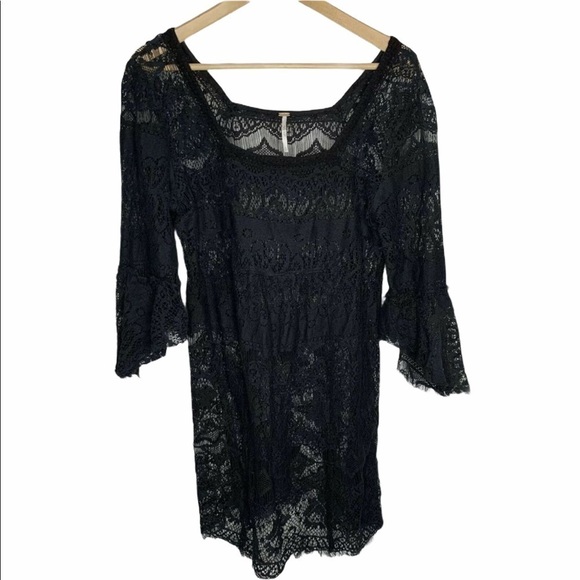 Free People Tops - Free People Womems Crochet Boho Blouse Small
